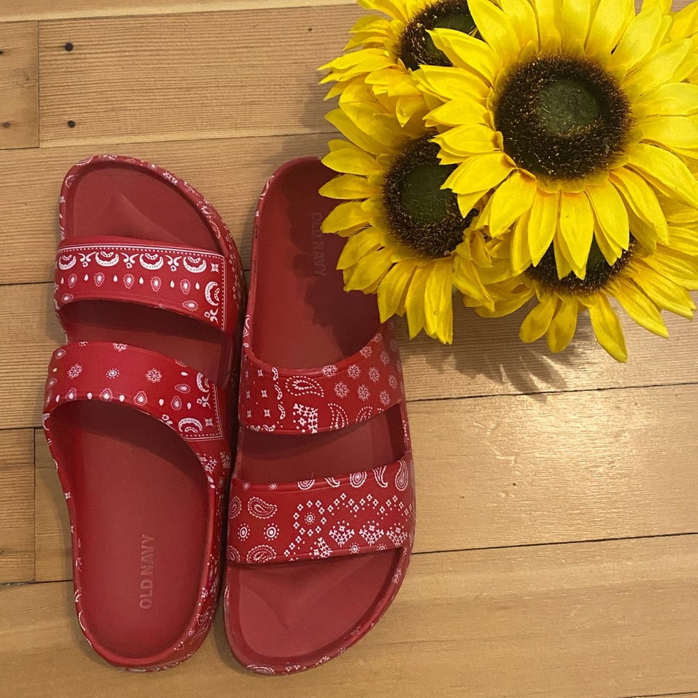 Old Navy Bandanna Slides